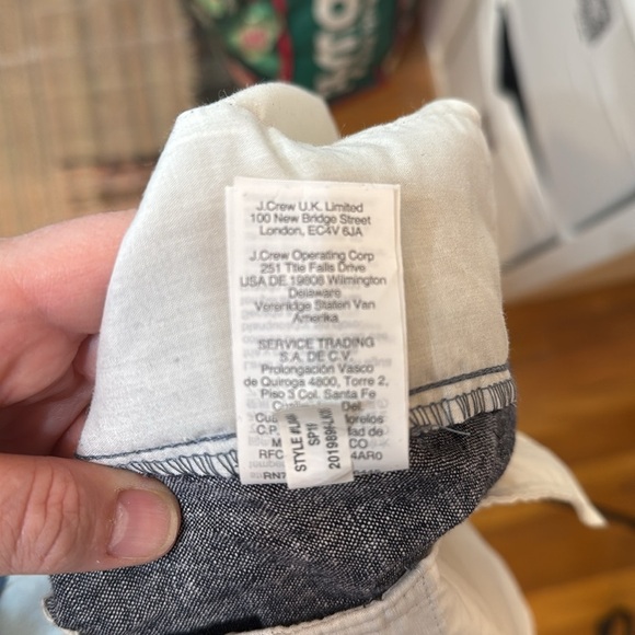 J Crew Drawstring Linen Pants-Sz L - Picture 7 of 8